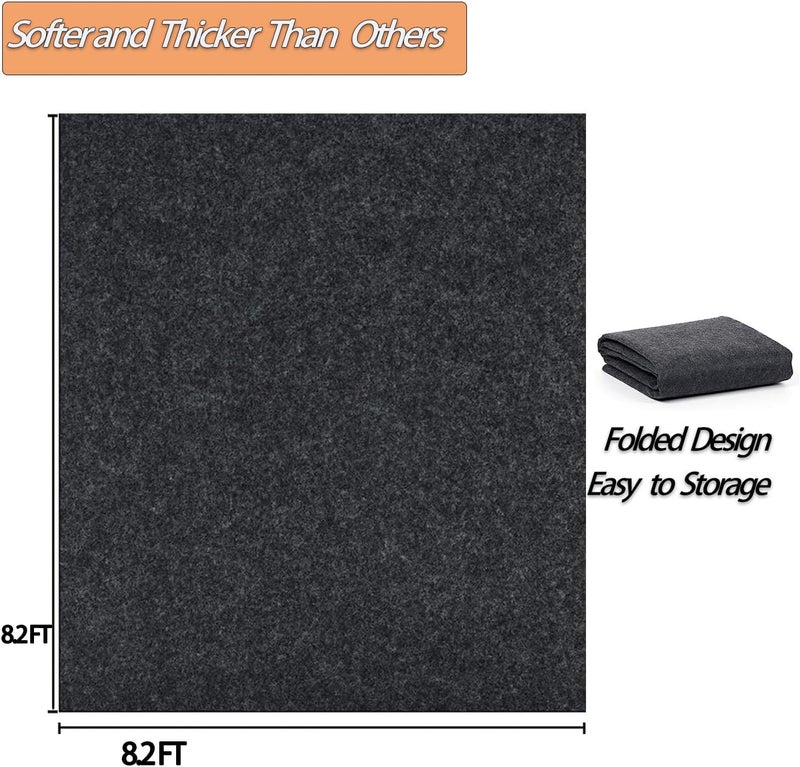 Ahpuhtan 6.6 x 6.6 FT Outdoor Storage Shed Mat, Waterproof Storage Shed Flooring Mat, Anti-Slip Patio Furniture Floor Scratch Prevention Mat, Dustproof Outdoor Carport Mat (6.6 x 6.6 FT)… - Image 3